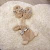 Coffret Chaussons et Doudou Beige Lapin Doudou - Reconditionné  par Doudou et Compagnie