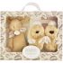 Coffret Chaussons et Doudou Beige Lapin Doudou - Reconditionné - Doudou et Compagnie