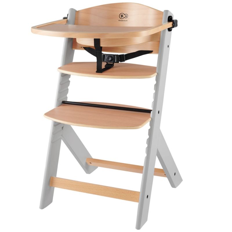 Chaise haute évolutive Enock Natural-Grey Kinderkraft Produit 1