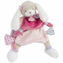 Doudou marionnette Toopi chien rose (28 cm)  par Doudou et Compagnie