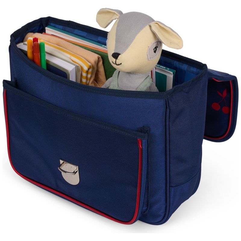 Cartable A4 maternelle Velvet Cherries (32 cm) Caramel & Cie Produit ouvert 4