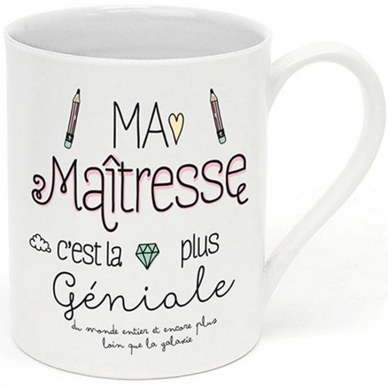 Mug Ma maîtresse c'est la plus géniale Créa Bisontine