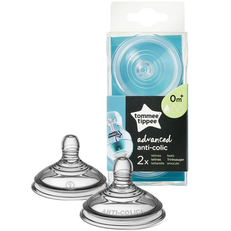 Tétines Anti-colique avancé débit lent (lot de 2) Tommee Tippee