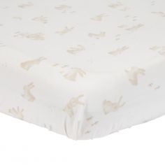 Drap-housse lit bébé Baby Bunny (60 x 120 cm) - Little Dutch