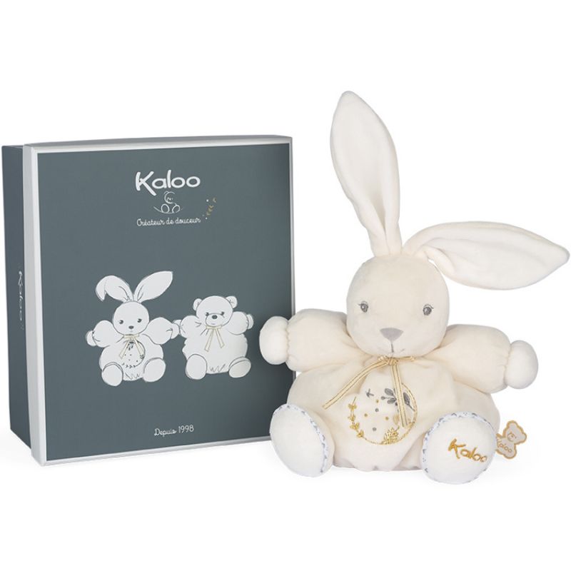 Peluche musicale patapouf lapinou crème Perle Kaloo