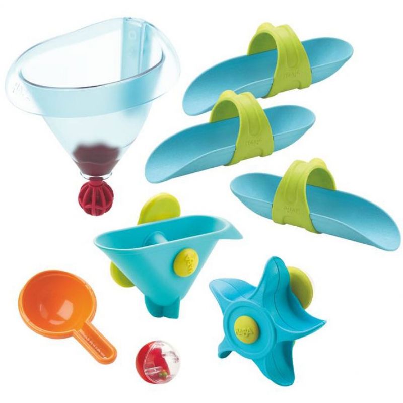 Toboggan à billes Entonnoir à eau Les plaisirs du bain Haba