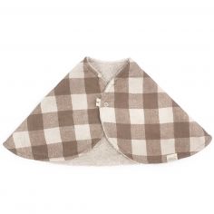 Bavoir d'épaule 2 en 1 Burpy Vichy Caramel - Babyshower