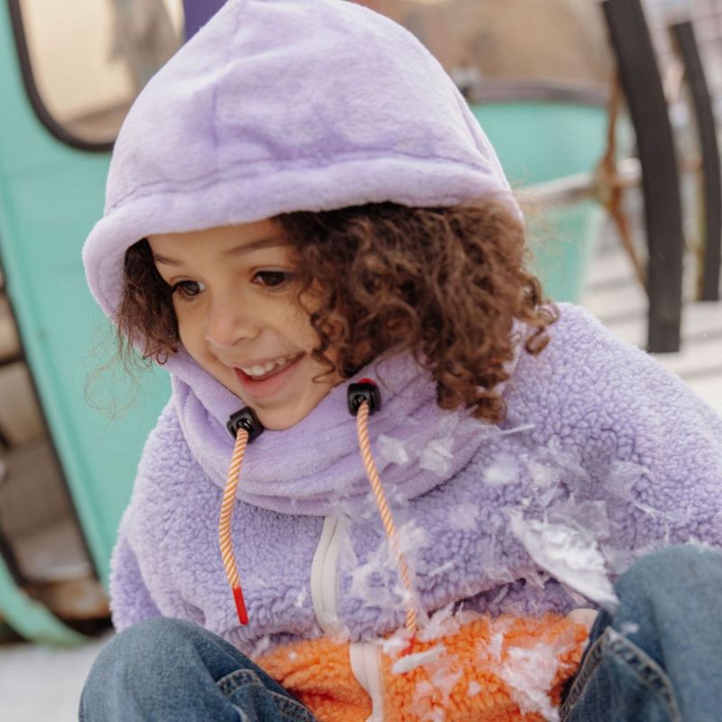 Cagoule polaire Warmy Mauve (9-18 mois) Hello Hossy Ambiance 5