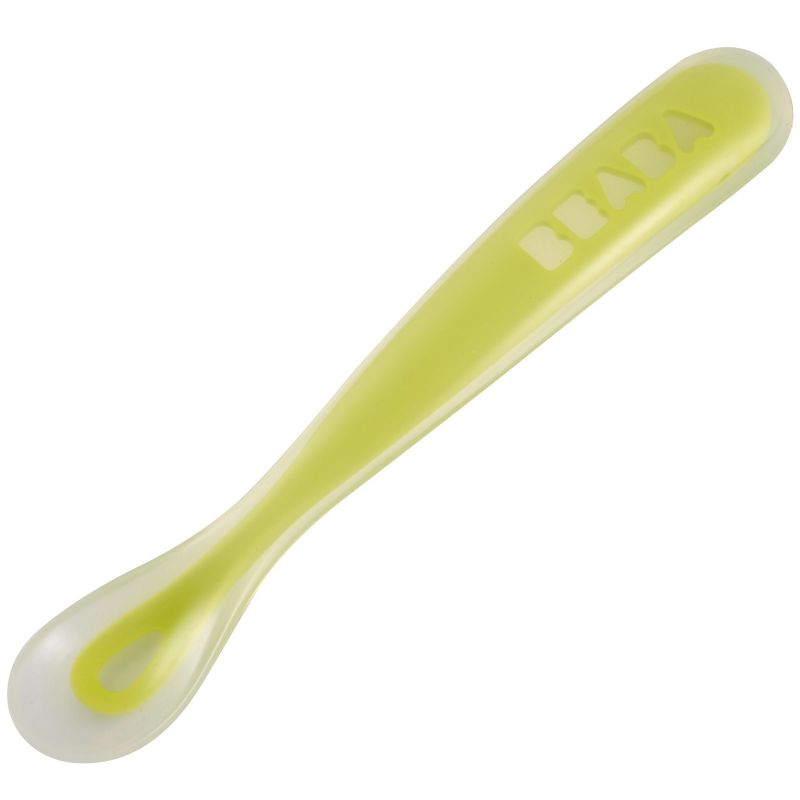Cuillère bébé 1er repas Soft Néon Béaba