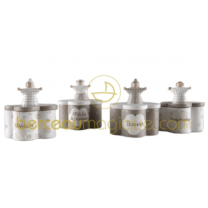 Coffret cadeau 4 boites de naissance Amadeus Les Petits