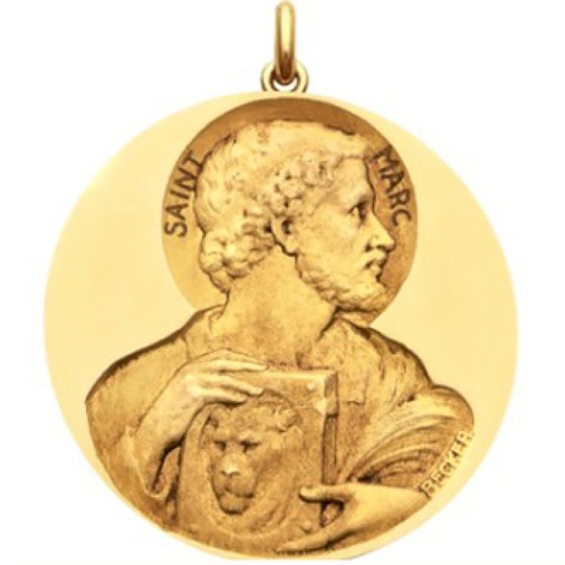 Médaille Saint Marc (or jaune 750°) Becker