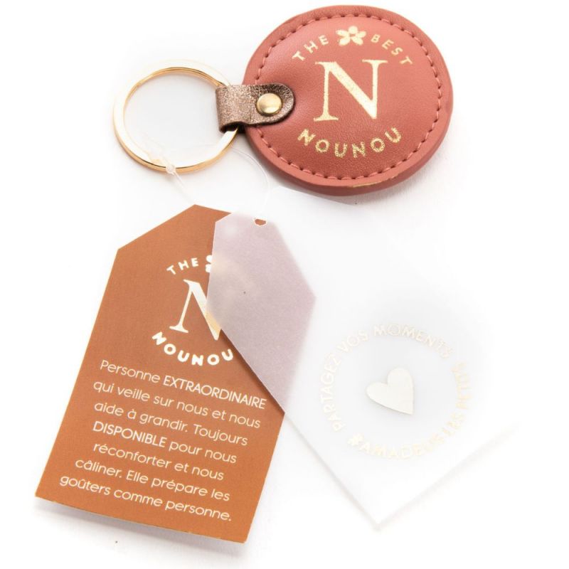Porte clefs the best nounou Amadeus Les Petits