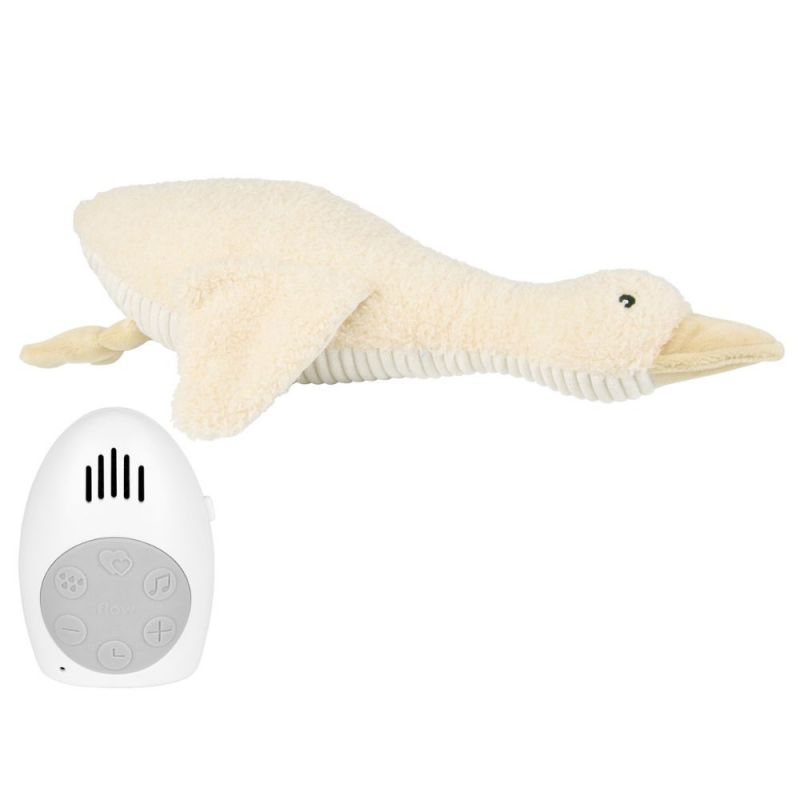 Peluche bruit blanc oie Liva blanc beige - Reconditionné FLOW