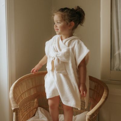 Poncho de bain Creamy White (1-3 ans)