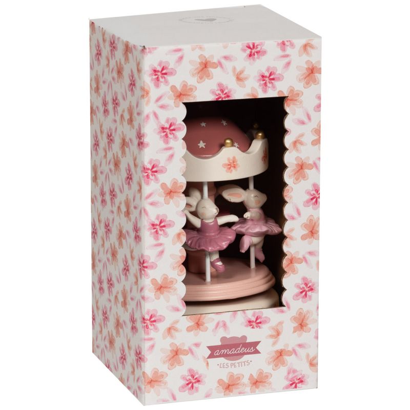 Carrousel musical en bois ballerines Amadeus Les Petits Packaging 3