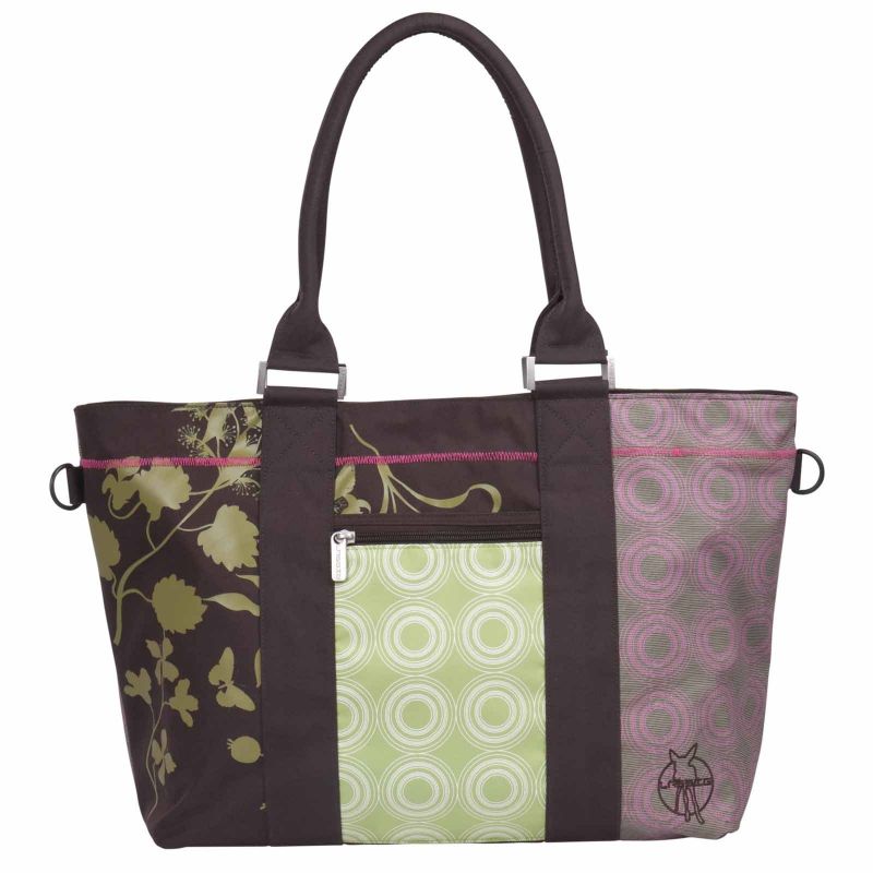 Sac à langer City Shopper Choco et vert Lässig