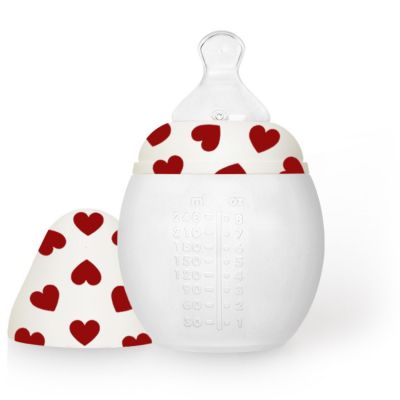 Biberon anti-colique en silicone Full of Love rouge (240 ml) Elhée