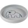 Assiette en silicone grise Elphee l'éléphant  par Done by Deer