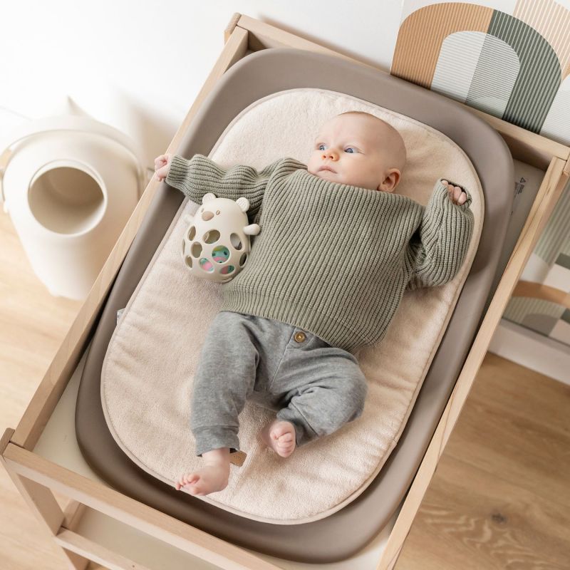 Coussin en éponge pour matelas à langer Beige Nattou Ambiance 4