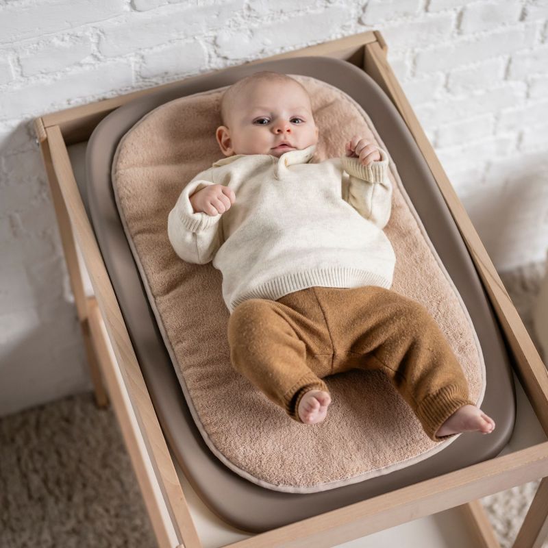 Coussin en éponge pour matelas à langer Beige Nattou Ambiance 5