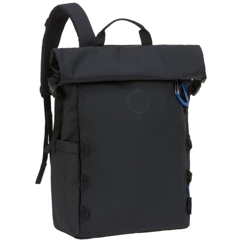 Sac à dos à langer Outdoor Rolltop noir Lässig Produit 1