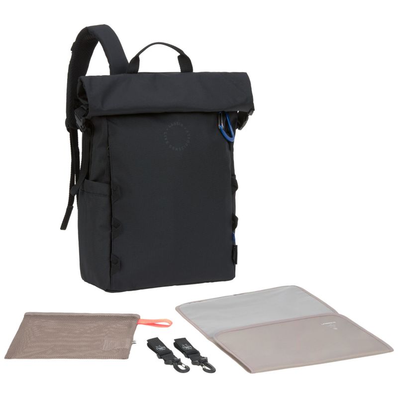 Sac à dos à langer Outdoor Rolltop noir Lässig Produit 2