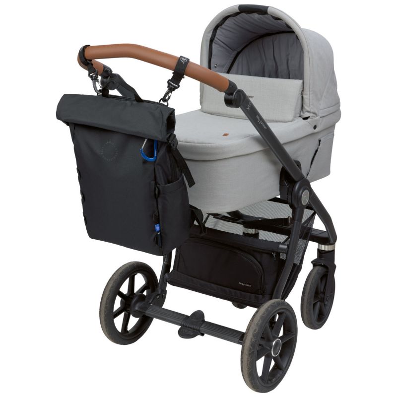 Sac à dos à langer Outdoor Rolltop noir Lässig Produit 6