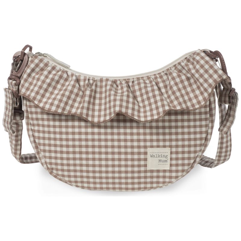 Sac bandoulière Gondole Praliné Vichy Moka Walking Mum Produit 1