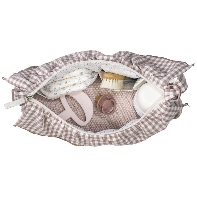 Sac bandoulière Gondole Praliné Vichy Moka Walking Mum Produit 6