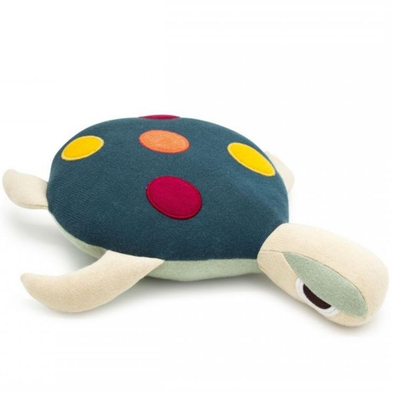 Coussin tortue bleu océan (23 x 60 cm) L'oiseau bateau