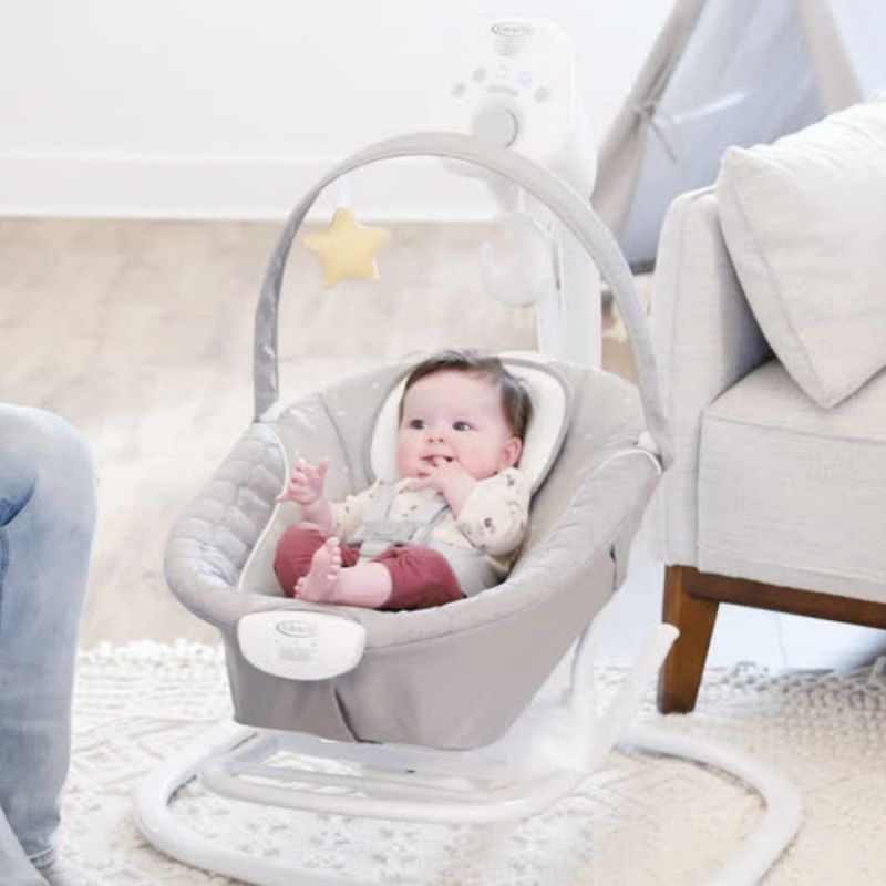 Balancelle intelligente 2-en-1 silencieuse Softsway Starlight Graco Ambiance 4