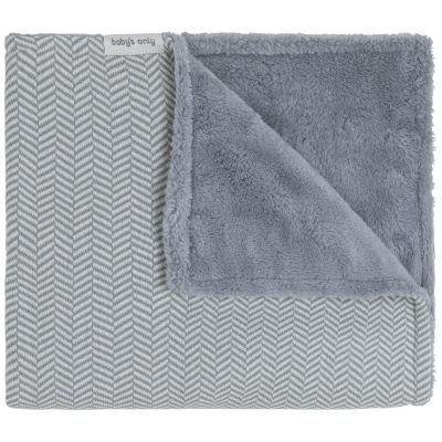 Couverture Teddy Dawn Nordic Blue/Ecru (70 x 95 cm)  par Baby's Only