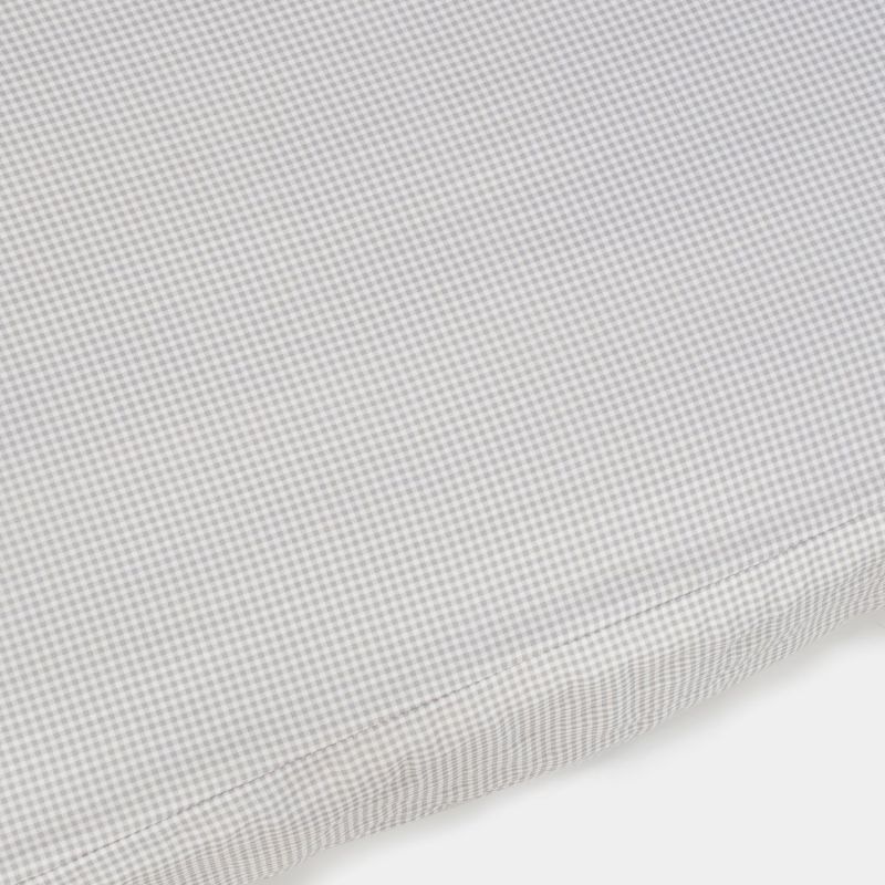 Drap housse pour berceau Little Bloom Vichy Gris (120x60 cm) Pasito a pasito Produit 6