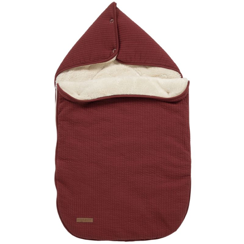 Nid d'ange passe sangle Pure indian red (95 x 108 cm) Little Dutch
