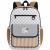 Variation Bleu gris, blanc du produit Sac à dos enfant Noé écume (38,5 x 31 cm) de la marque Zakuw