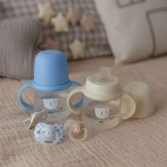 Lot de 2 sucettes symétriques SXPro Wild&Free Night and Day Bleu (0-6 mois)