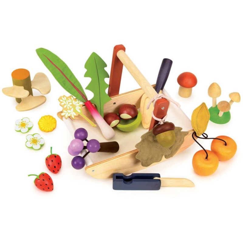 Panier cueillette sauvage en bois Tender Leaf Produit 3
