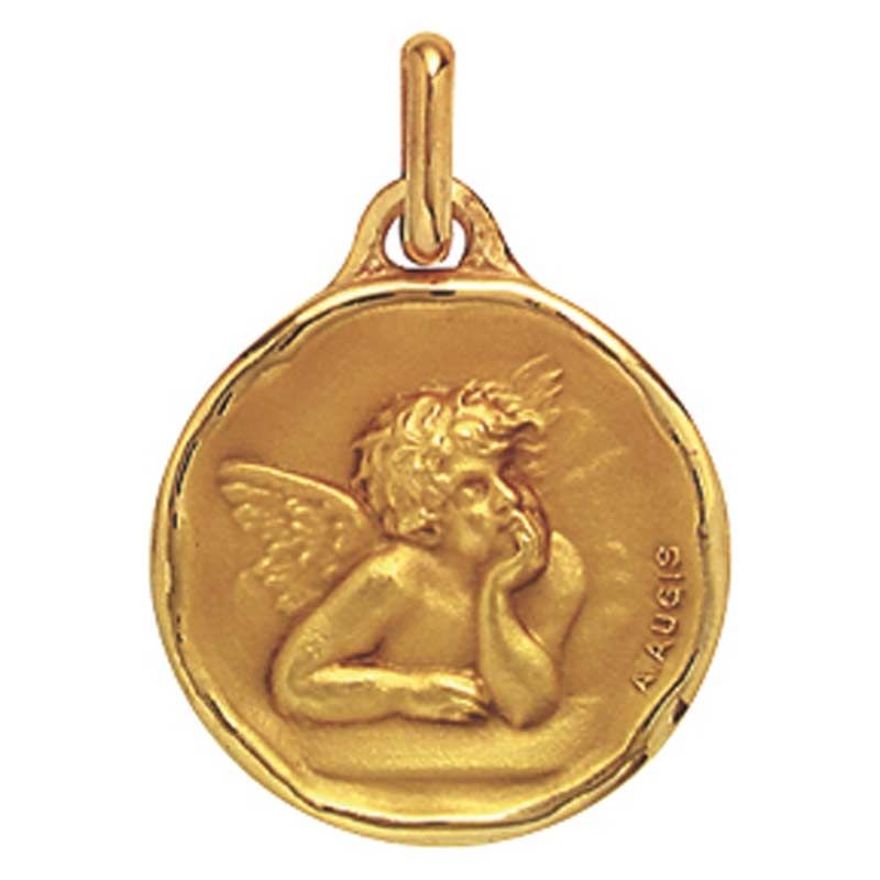 Médaille Ange Raphaël (or jaune) Maison Augis