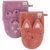 Variation Violet, rose, noir du produit Lot de 2 gants de toilette Mrs. Cat et Mrs. Peacock de la marque Trixie