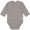 Body manches longues en coton bio Sprinkle taupe (0-2 mois) - Lässig 