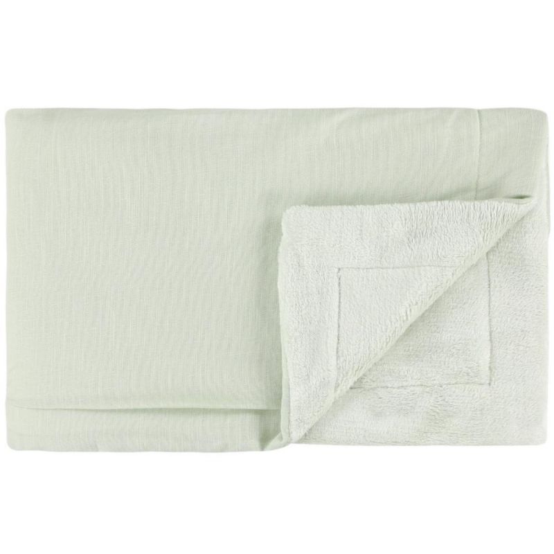 Couverture polaire en coton bio Pure menthe Trixie