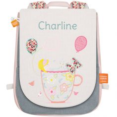 Sac à dos La fille à la tasse (personnalisable) - L'oiseau bateau