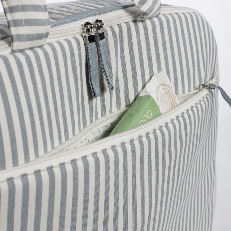 Valise de maternité Praliné Rayures Matcha Walking Mum Produit 6