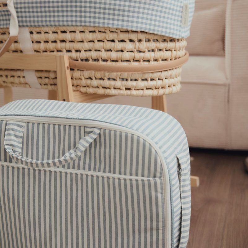 Valise de maternité Praliné Rayures Matcha Walking Mum Ambiance 8