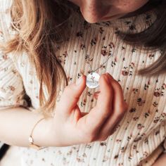 Collier chaîne croix ajourée personnalisable (argent 925)