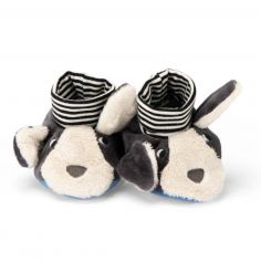 Chaussons chien Puce bleu Puce et Pilou (0-6 mois) - Moulin Roty