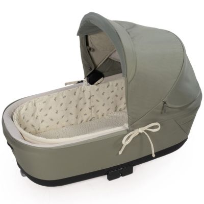 Housse de nacelle avec tiges + Drap-housse pour nacelle Mimosa Vert