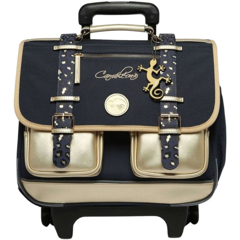 Cartable à roulettes Navy Gold Leopard (38 cm) Caméléon Produit 1