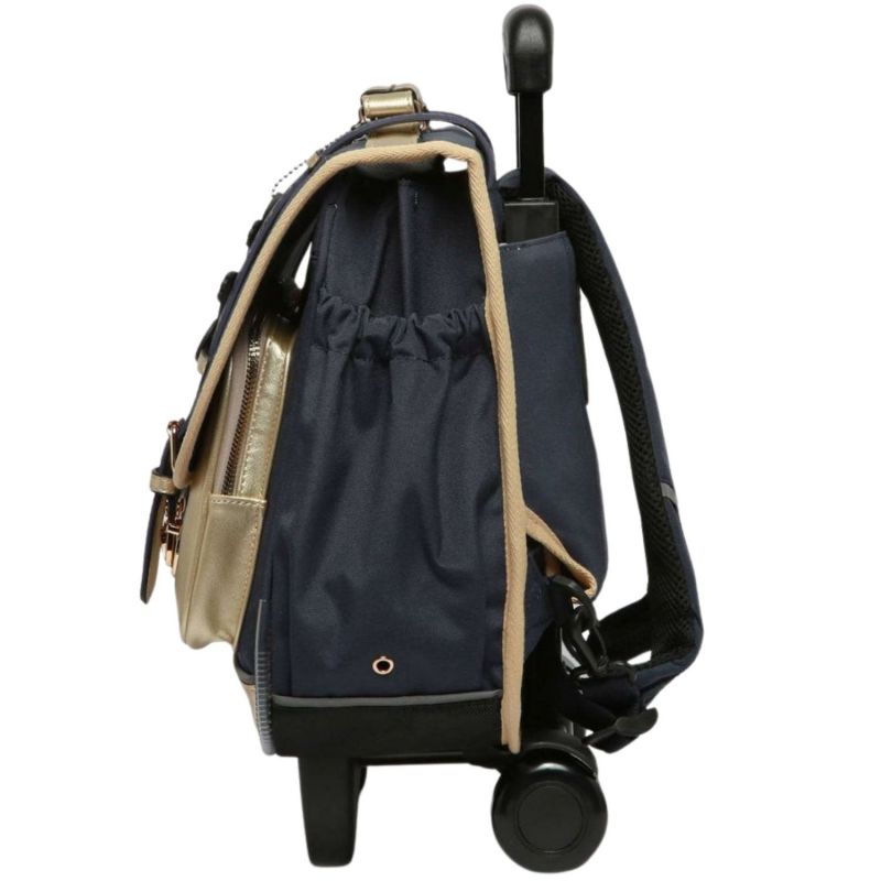 Cartable à roulettes Navy Gold Leopard (38 cm) Caméléon Produit 2