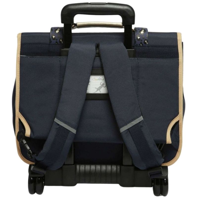 Cartable à roulettes Navy Gold Leopard (38 cm) Caméléon Produit 3